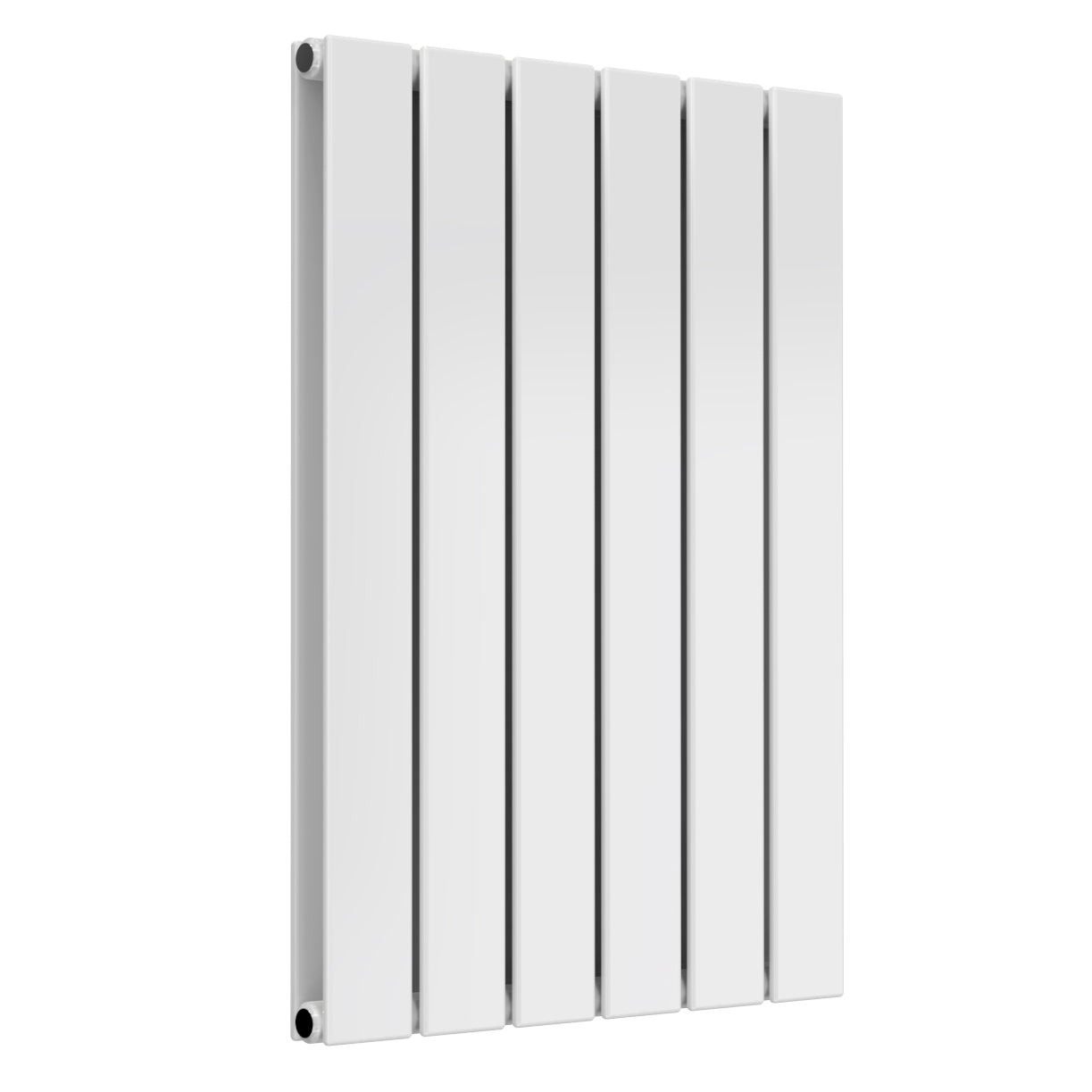Flat Horizontal Double Radiator - 600mm Tall - White - Various Sizes