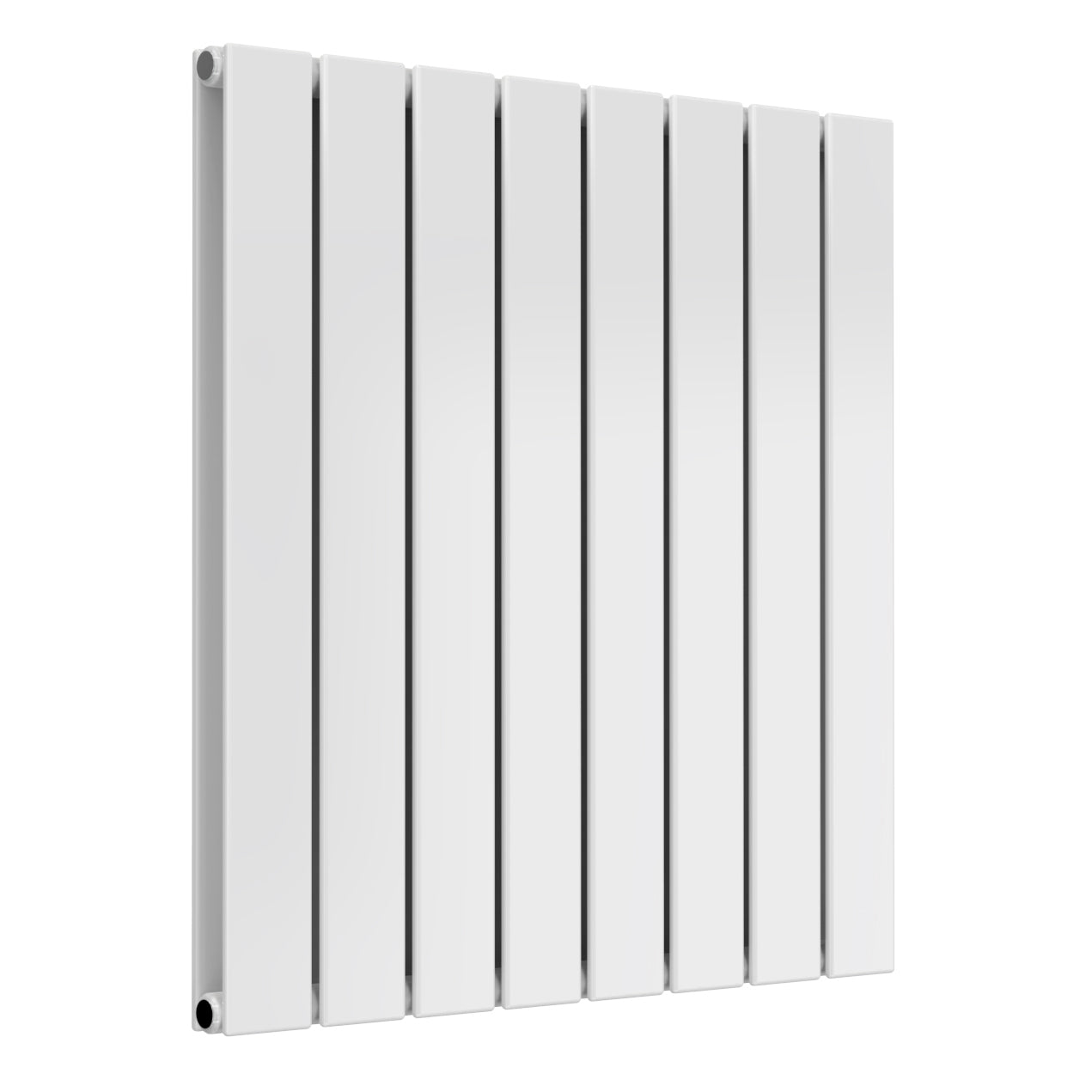 Flat Horizontal Double Radiator - 600mm Tall - White - Various Sizes