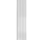 Flat Vertical Double Radiator - Various Sizes - White
