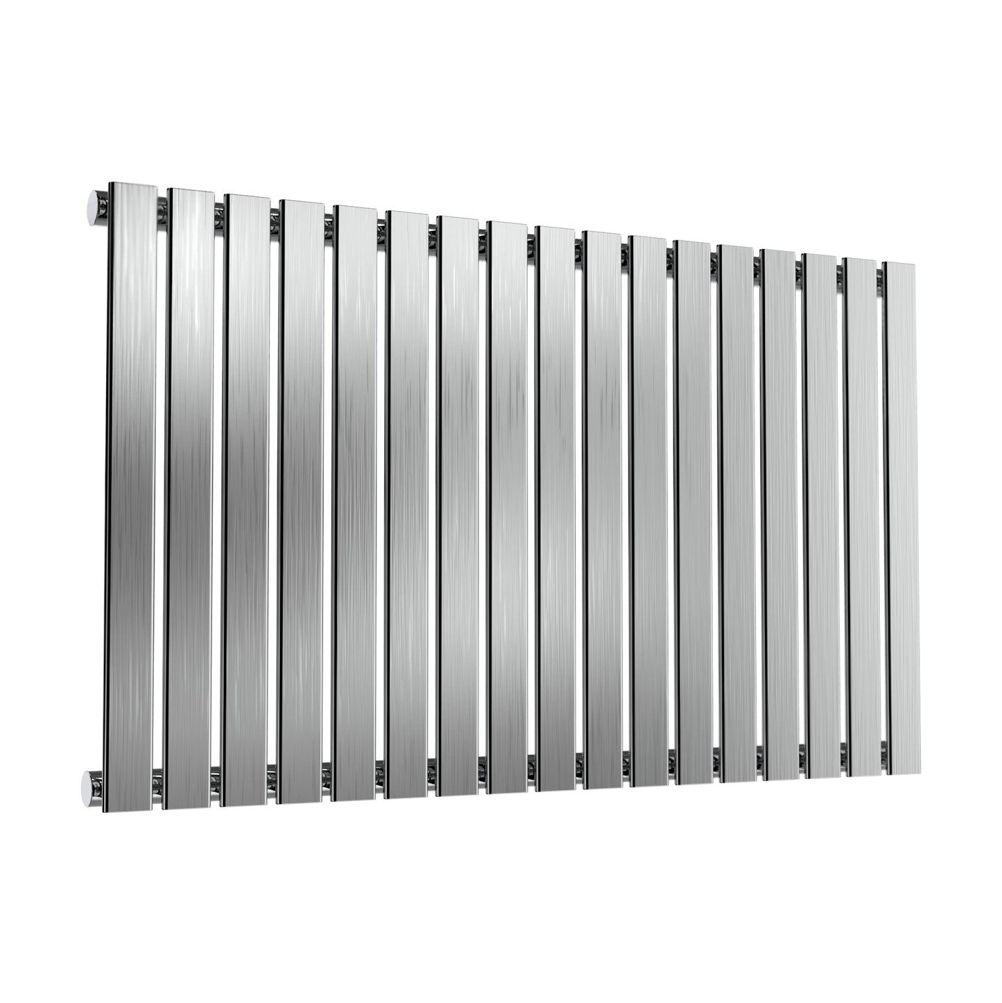 Flox Horizontal Single Radiator - 600mm Tall - Satin Finish - Various Sizes