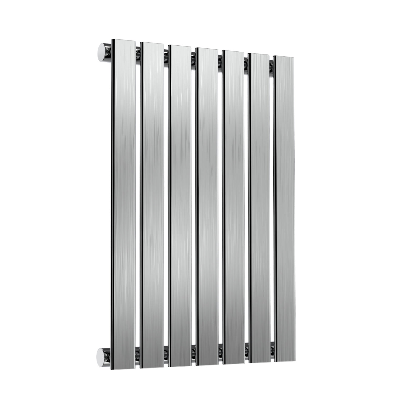 Flox Horizontal Single Radiator - 600mm Tall - Satin Finish - Various Sizes