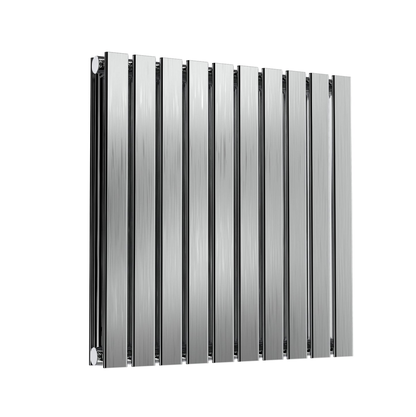 Flox Horizontal Double Radiator - 600mm Tall - Satin Finish - Various Sizes