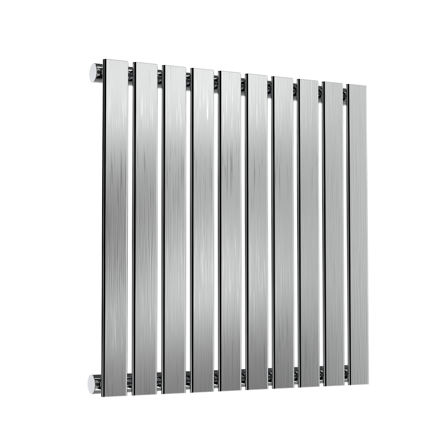 Flox Horizontal Single Radiator - 600mm Tall - Satin Finish - Various Sizes