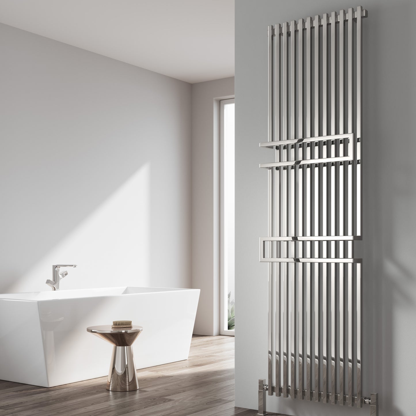 Grande Vertical Radiator - 1800mm x 500mm - Chrome