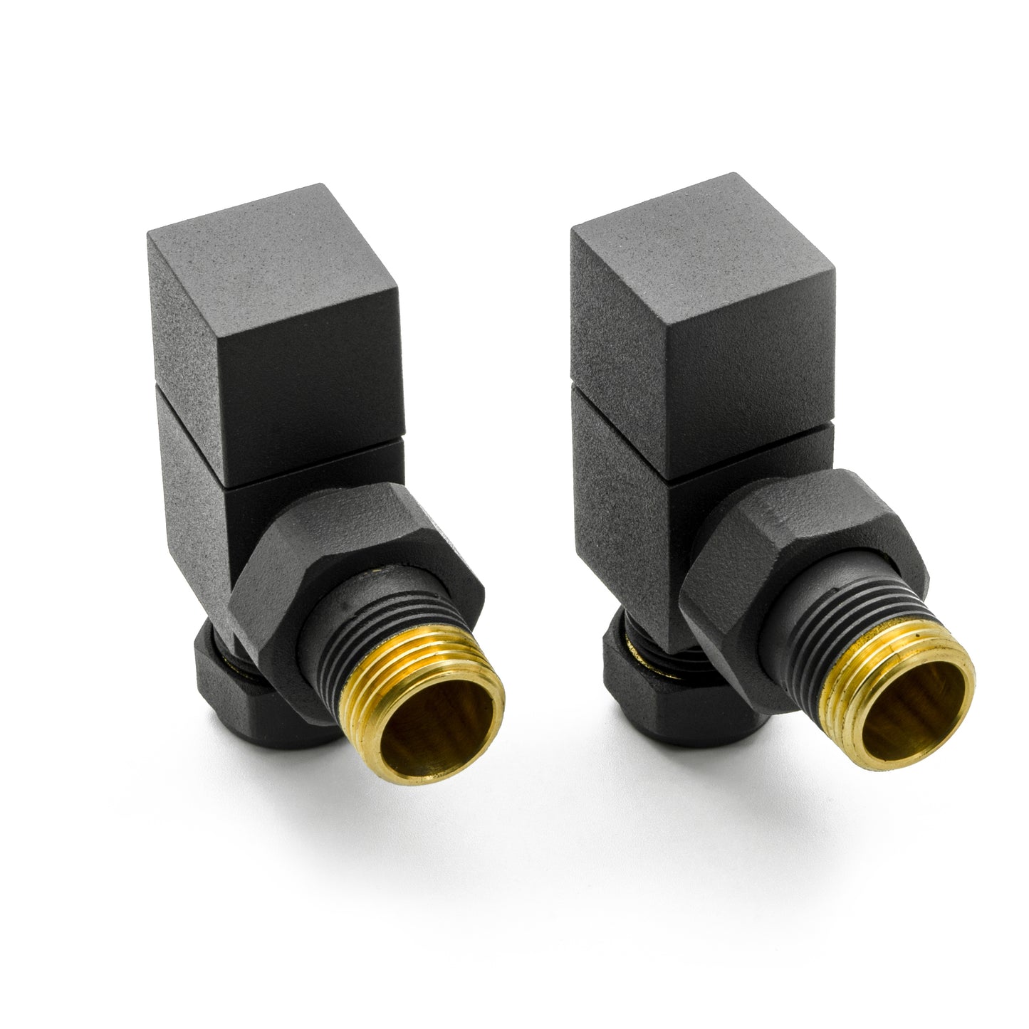 Loge Manual Radiator Valve - Angled - Anthracite