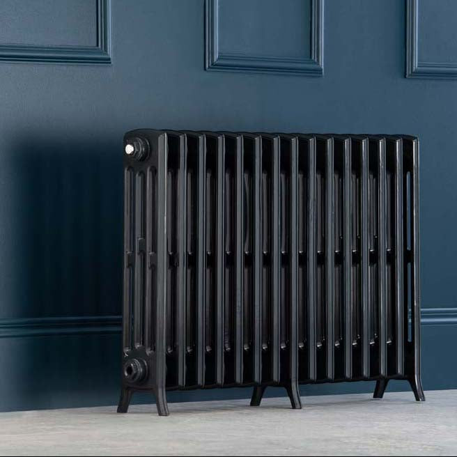 Edwardian 4 Column Cast Aluminium Radiator - 650 Tall - Various Colours - Various Sizes