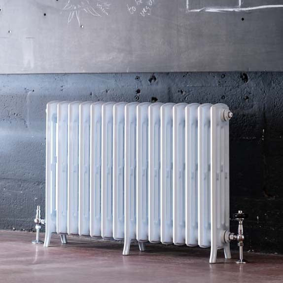 Edwardian 4 Column Cast Aluminium Radiator - 650 Tall - Various Colours - Various Sizes