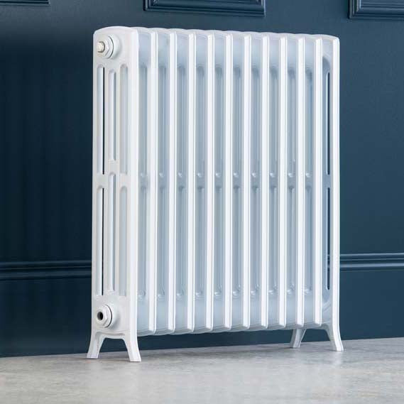 Edwardian 4 Column Cast Aluminium Radiator - 750 Tall - Various Colours - Various Sizes