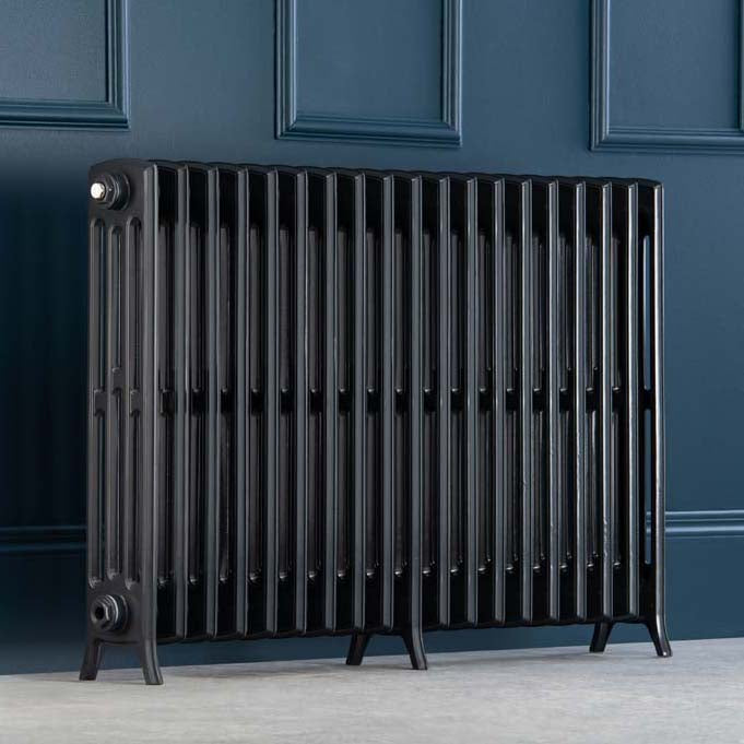 Edwardian 4 Column Cast Aluminium Radiator - 750 Tall - Various Colours - Various Sizes