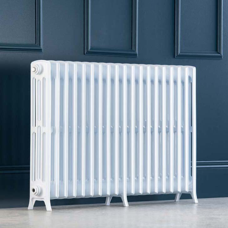 Edwardian 4 Column Cast Aluminium Radiator - 750 Tall - Various Colours - Various Sizes