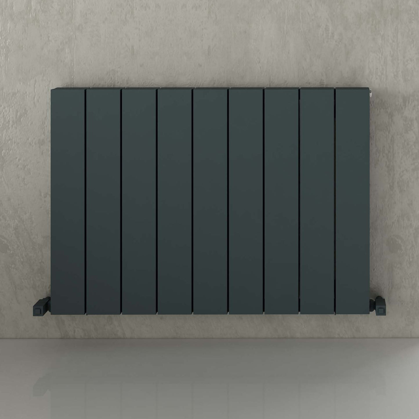 Nemo Horizontal Double Aluminium Radiator - 600mm Tall - Various Colours + Sizes