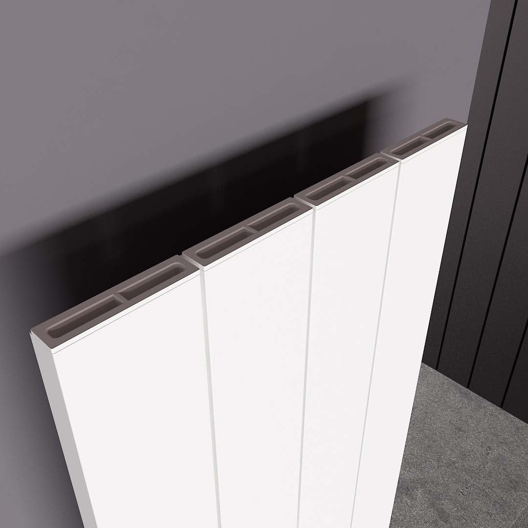 Nemo Horizontal Single Aluminium Radiator - 600mm Tall - Various Colours + Sizes