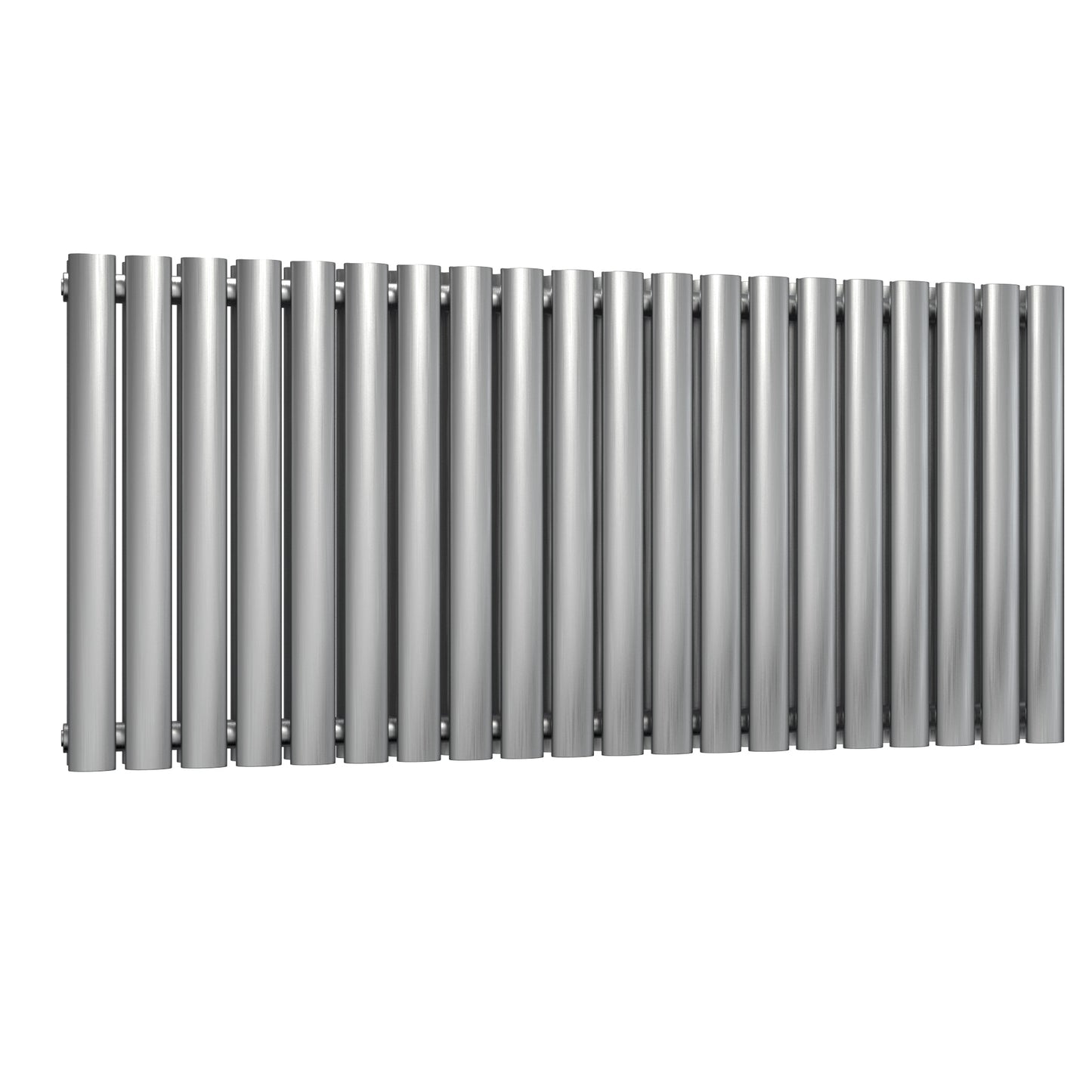 Nerox Horizontal Double Radiator - 600mm Tall - Satin Finish - Various Sizes