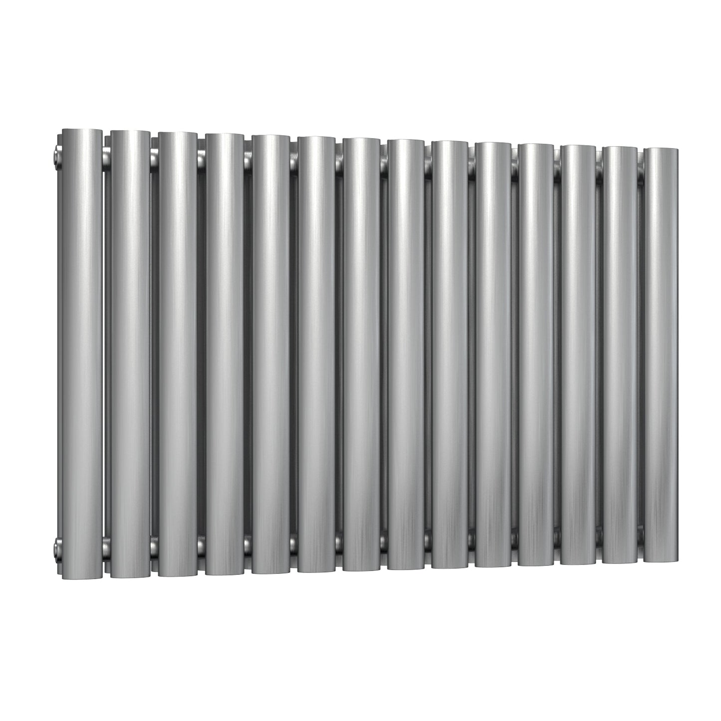 Nerox Horizontal Double Radiator - 600mm Tall - Satin Finish - Various Sizes