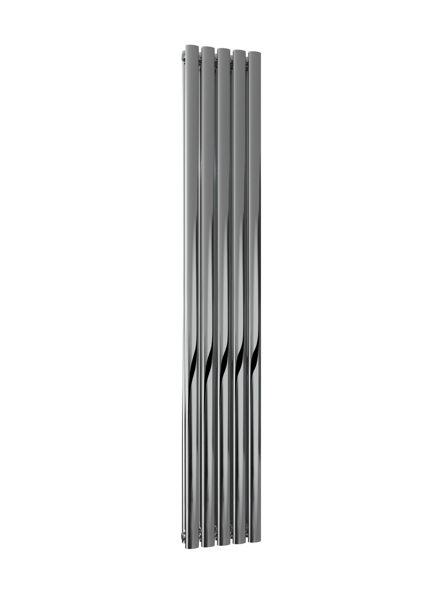 Nerox Vertical Double Radiator - 1800mm Tall - Polished Stainless Steel - Various Sizes