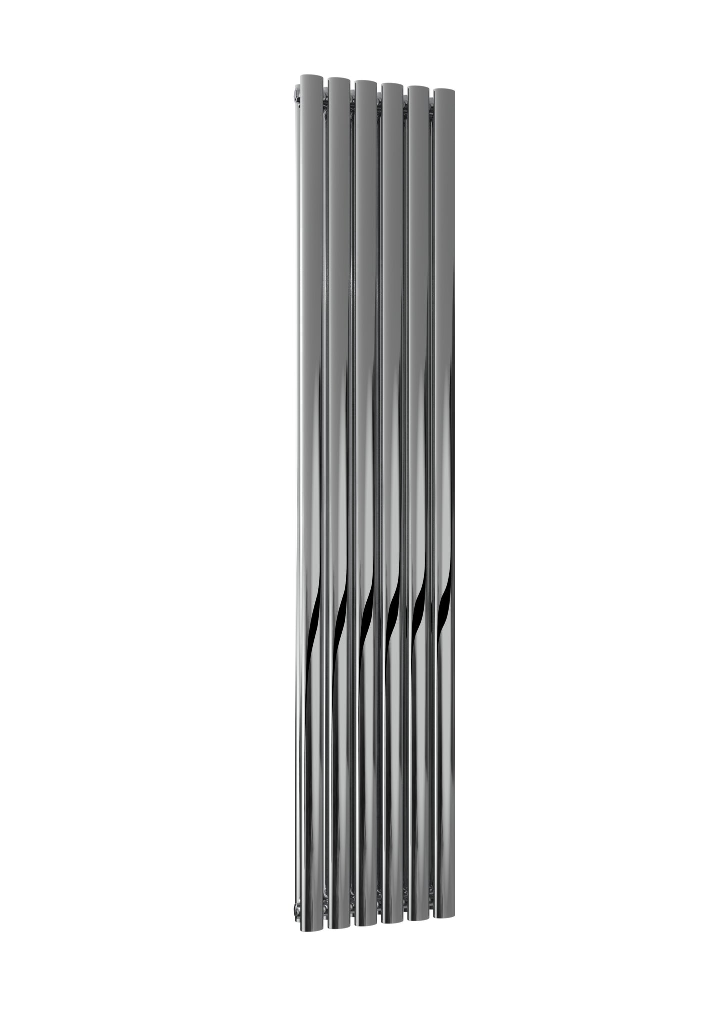 Nerox Vertical Double Radiator - 1800mm Tall - Polished Stainless Steel - Various Sizes