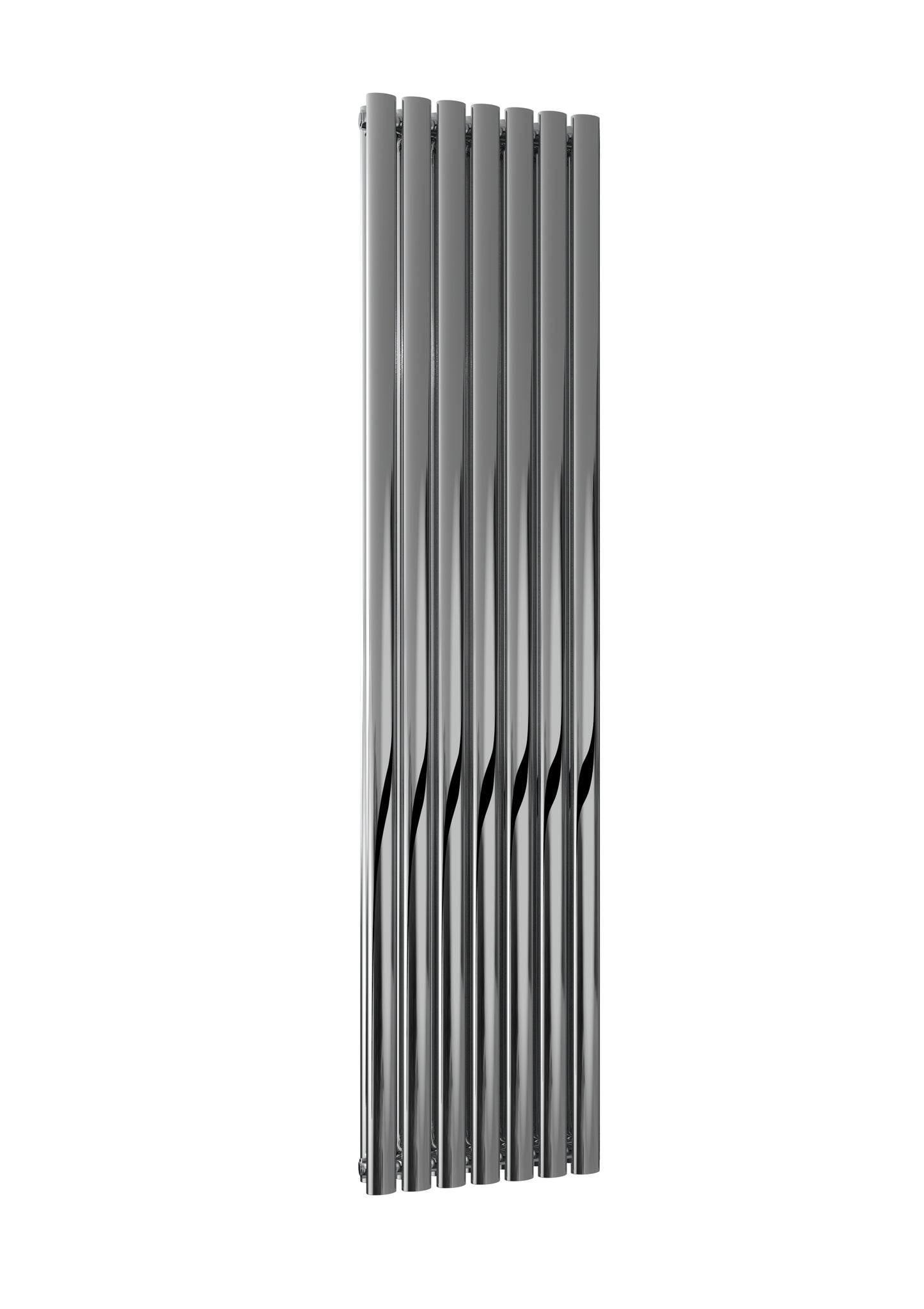 Nerox Vertical Double Radiator - 1800mm Tall - Polished Stainless Steel - Various Sizes