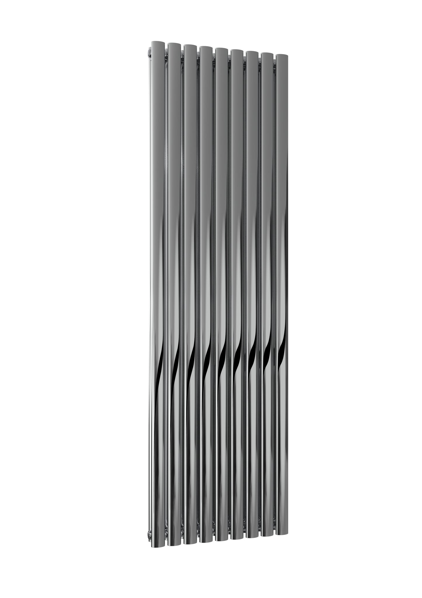 Nerox Vertical Double Radiator - 1800mm Tall - Polished Stainless Steel - Various Sizes