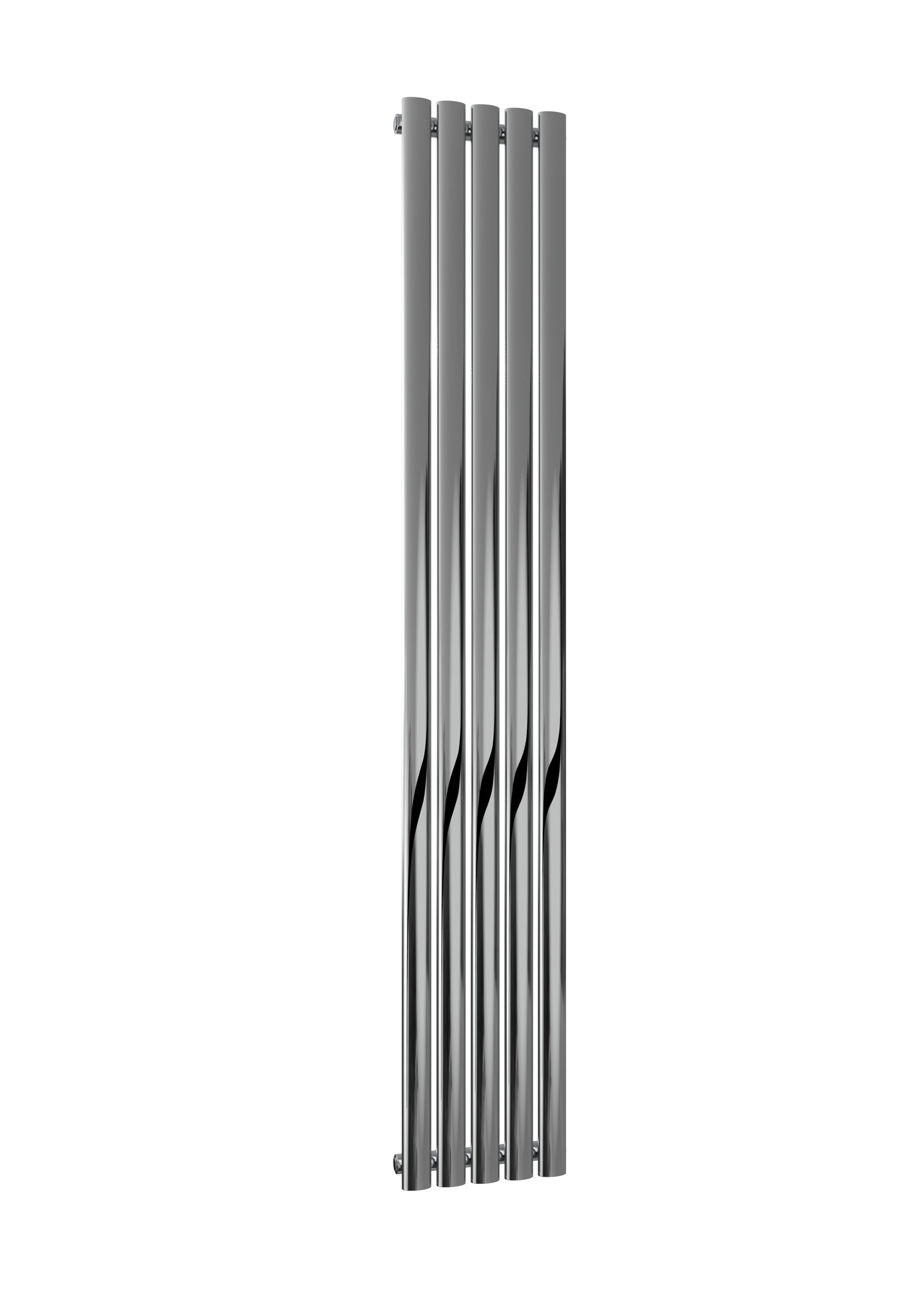 Nerox Vertical Single Radiator - 1800mm Tall - Polished Stainless Steel - Various Sizes