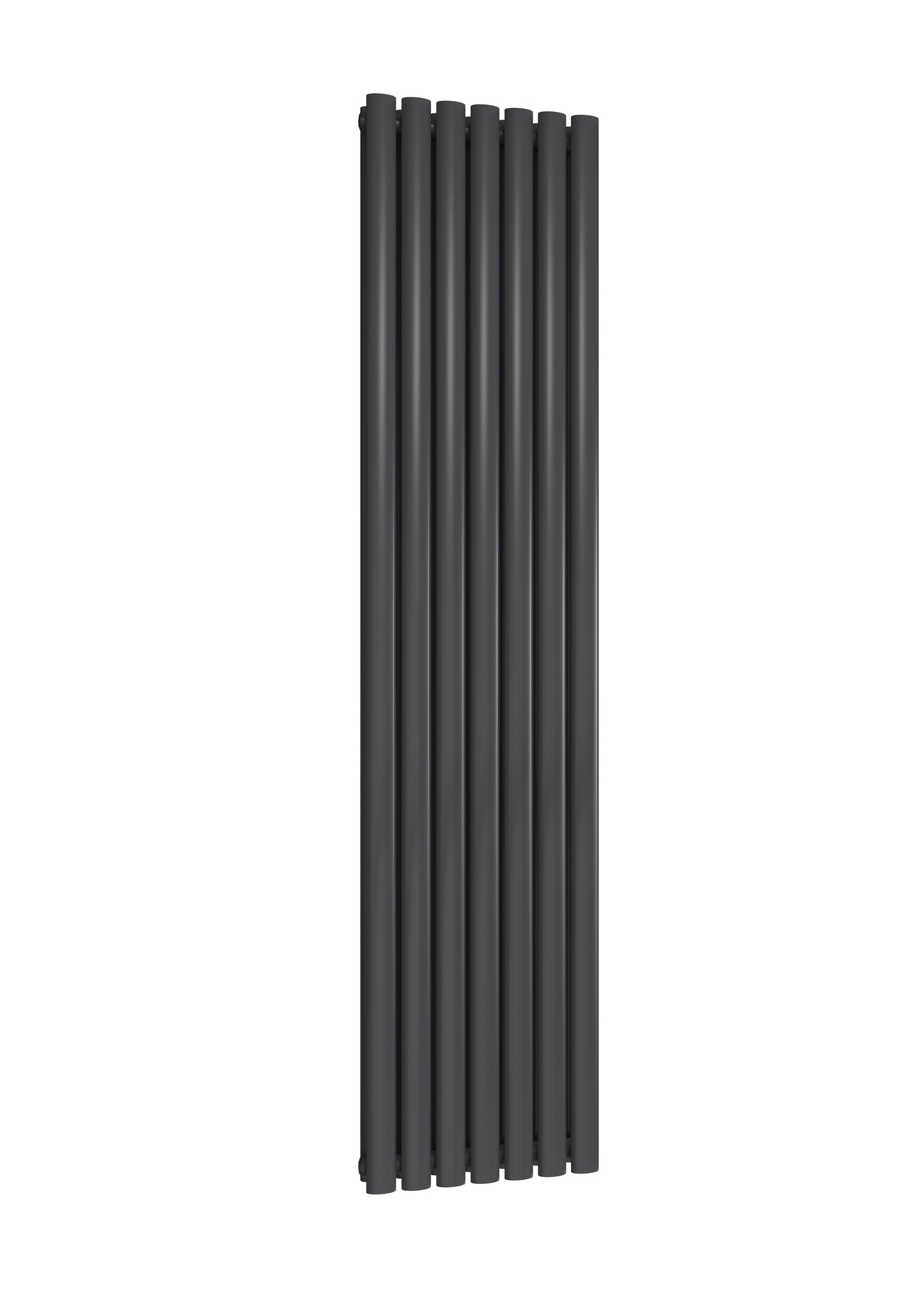 Neval Vertical Double Aluminium Radiator - 1800mm Tall - Anthracite - Various Sizes