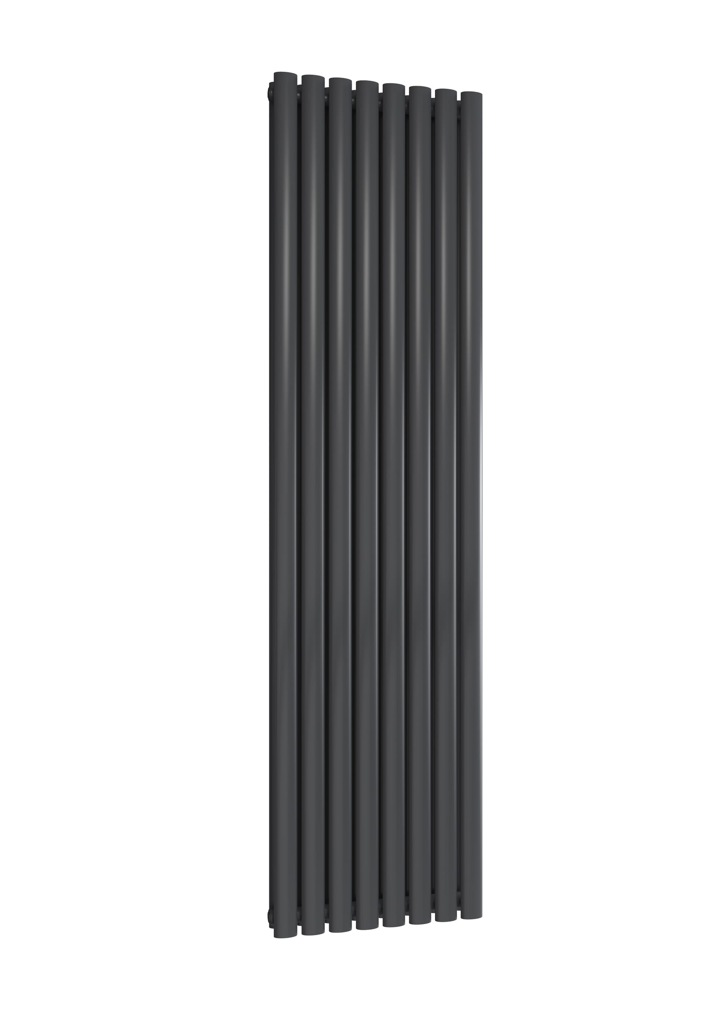 Neval Vertical Double Aluminium Radiator - 1800mm Tall - Anthracite - Various Sizes