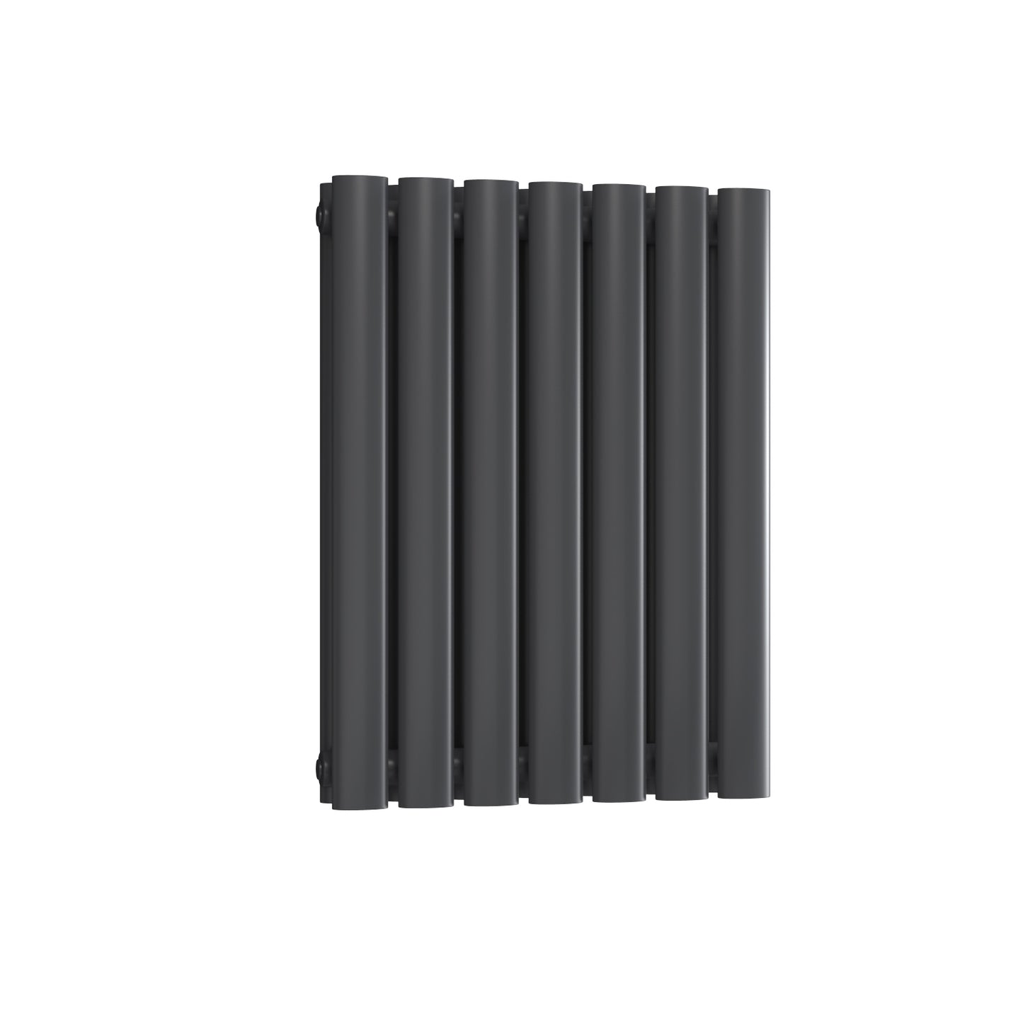 Neval Horizontal Double Aluminium Radiator - 600mm Tall - Anthracite- Various Sizes