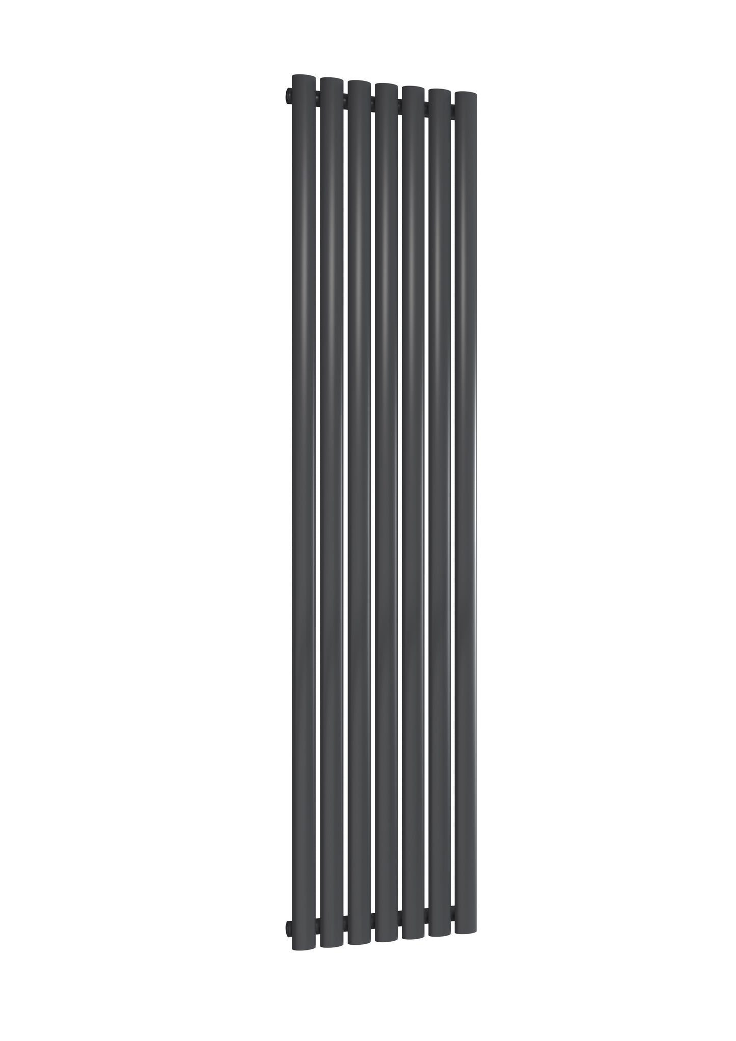 Neval Vertical Single Aluminium Radiator - 1800mm Tall - Anthracite - Various Sizes
