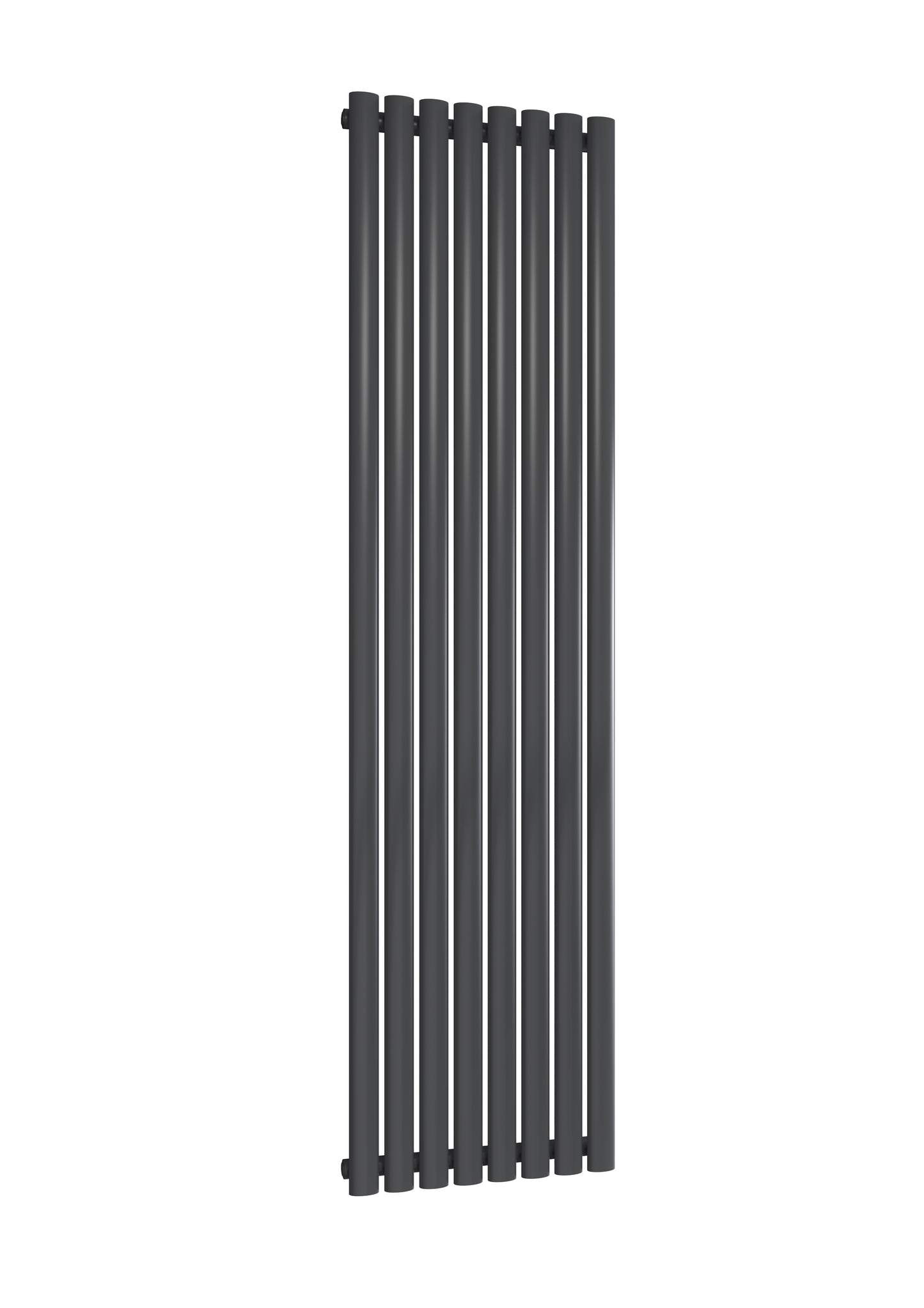 Neval Vertical Single Aluminium Radiator - 1800mm Tall - Anthracite - Various Sizes