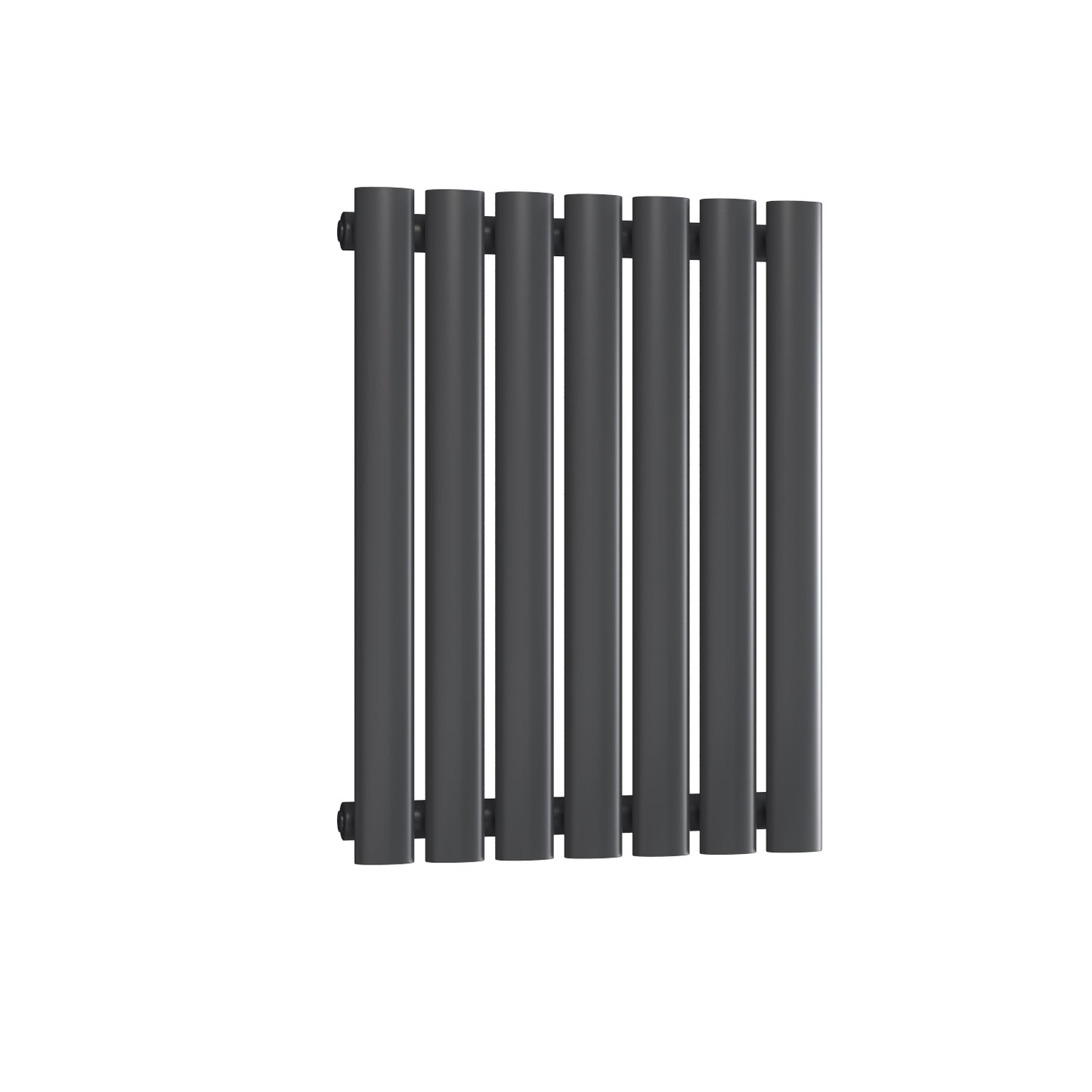 Neval Horizontal Single Aluminium Radiator - 600mm Tall - Anthracite - Various Sizes