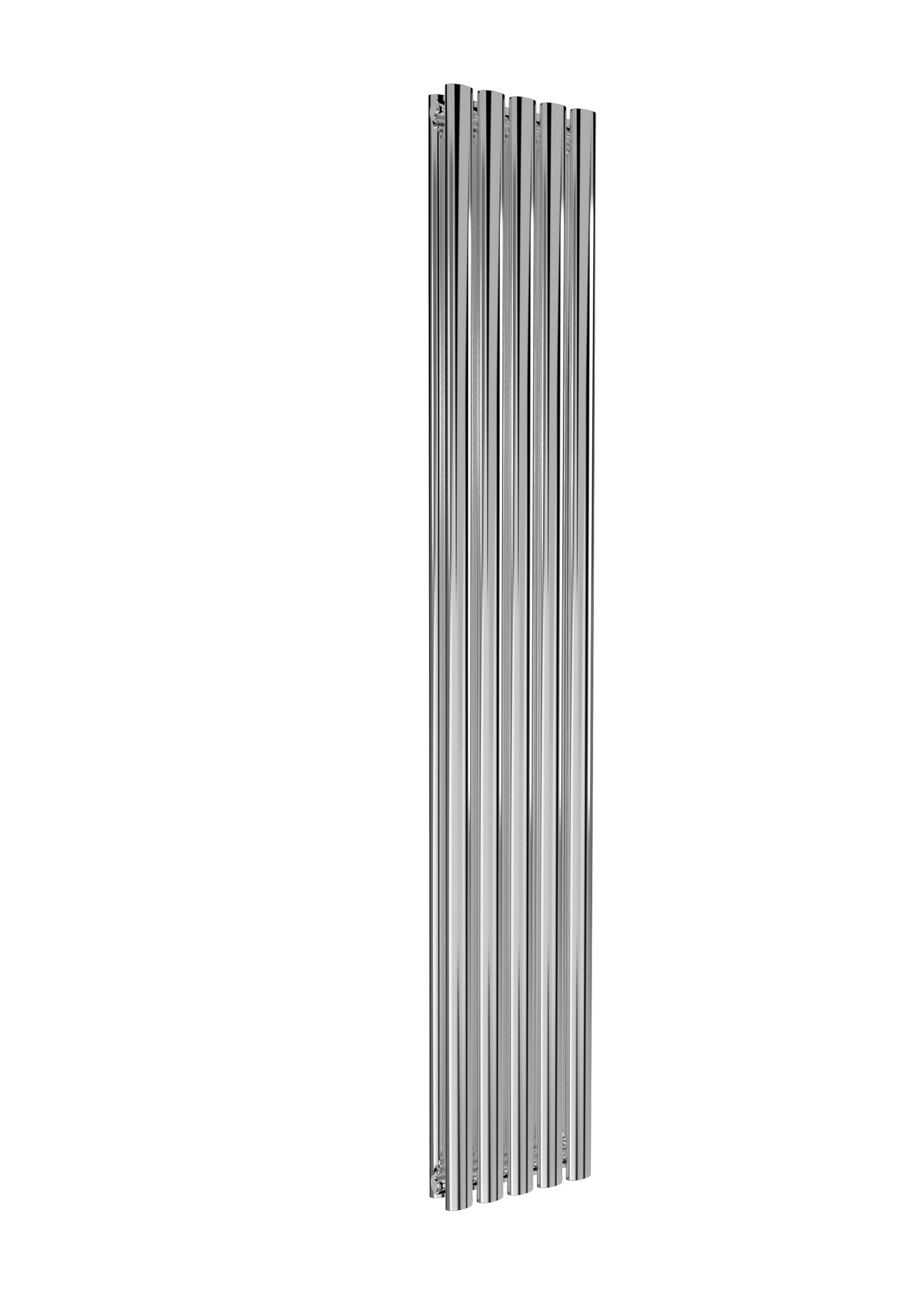 Neval Vertical Double Aluminium Radiator - 1800mm Tall - Polished Aluminium - Various Sizes