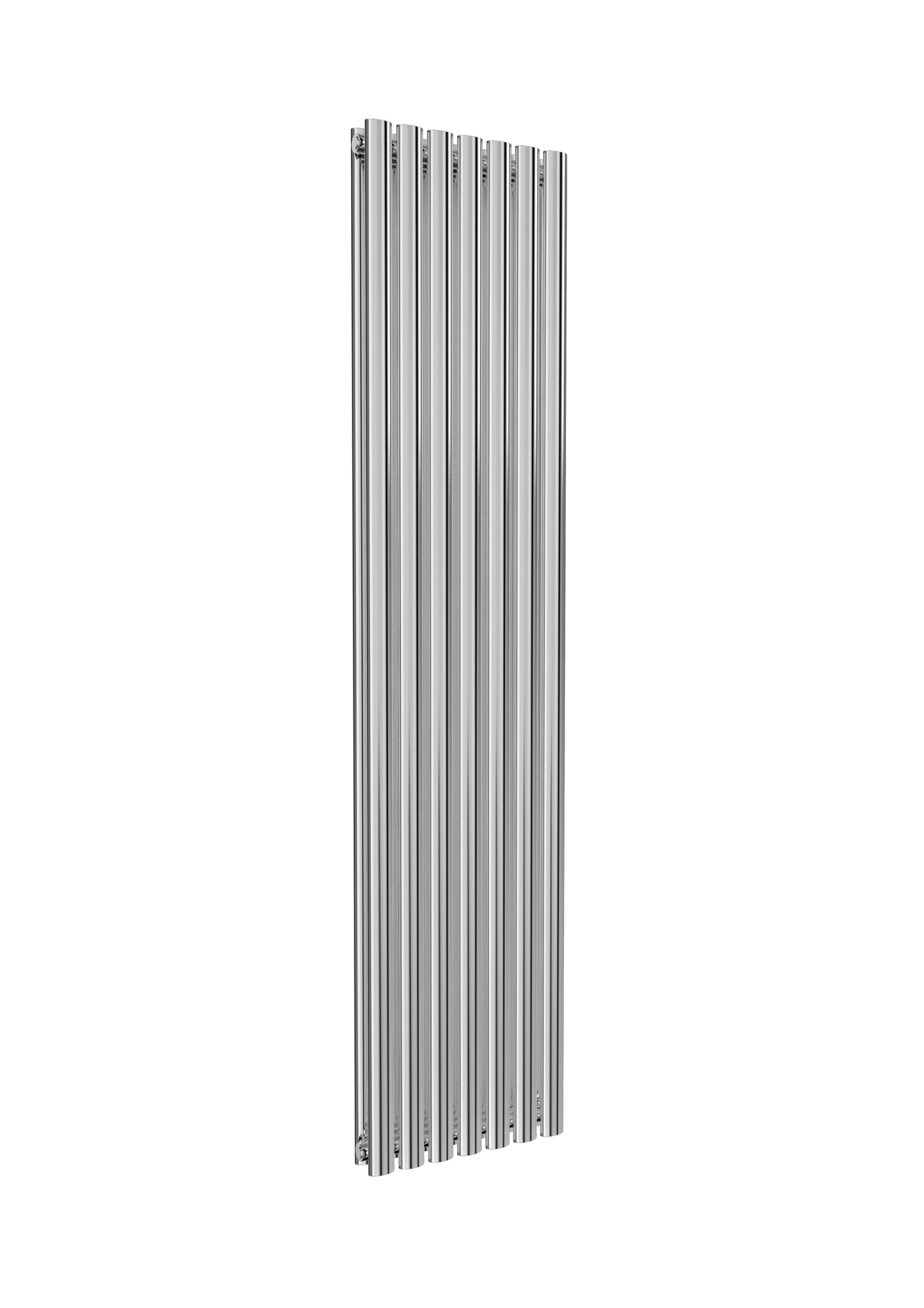 Neval Vertical Double Aluminium Radiator - 1800mm Tall - Polished Aluminium - Various Sizes