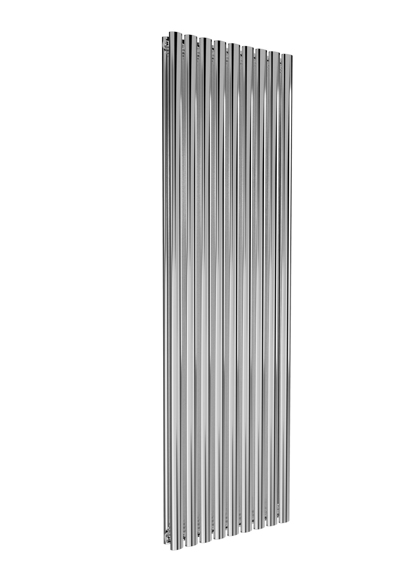 Neval Vertical Double Aluminium Radiator - 1800mm Tall - Polished Aluminium - Various Sizes