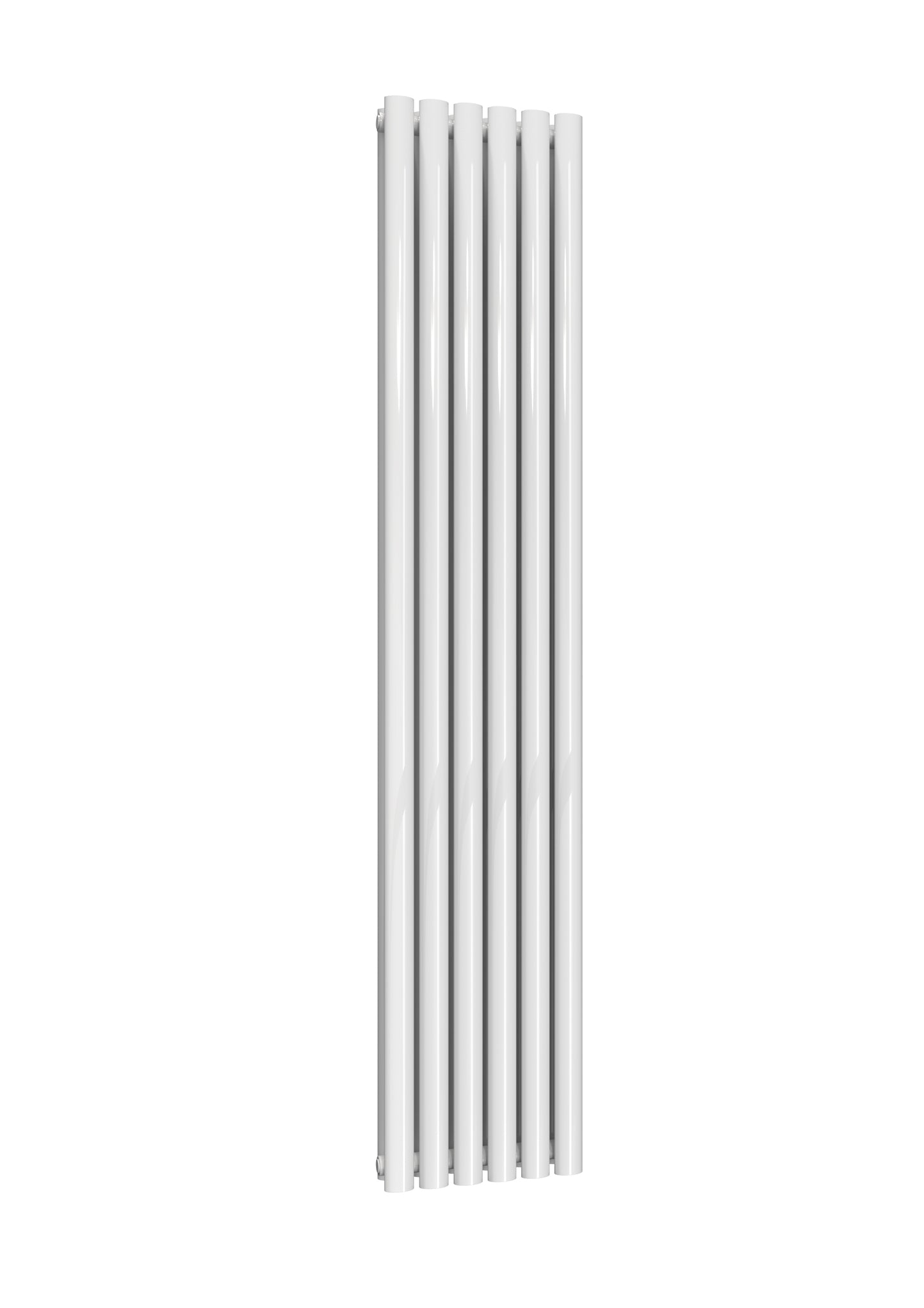 Neval Vertical Double Aluminium Radiator - 1800mm Tall - White - Various Sizes