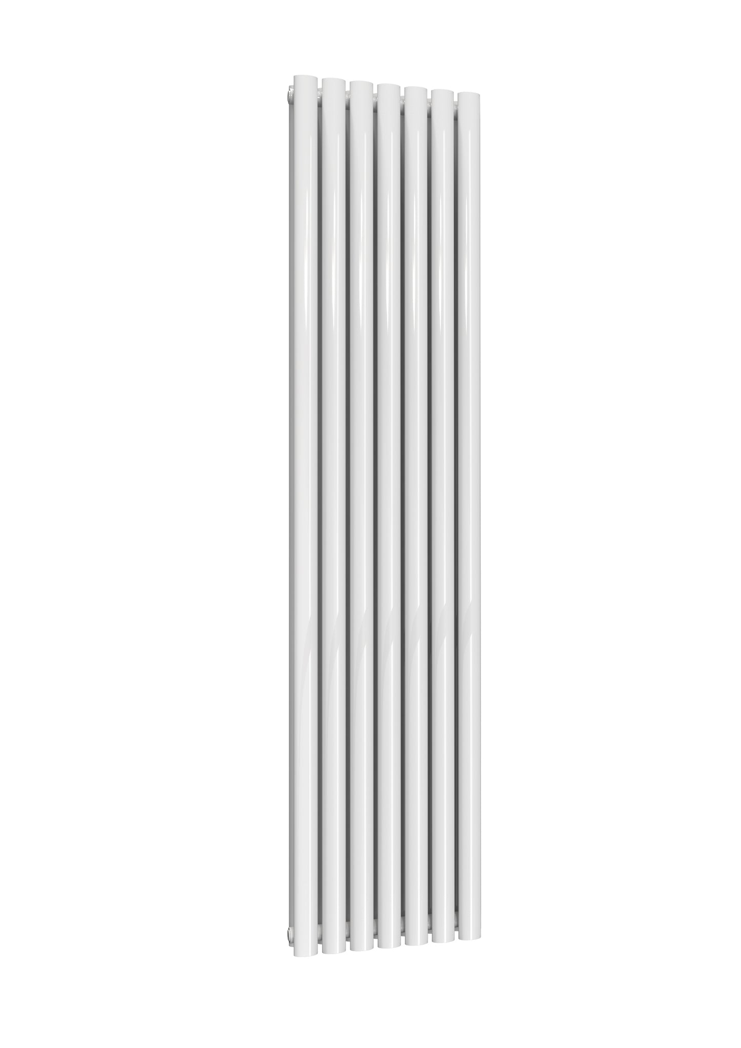 Neval Vertical Double Aluminium Radiator - 1800mm Tall - White - Various Sizes