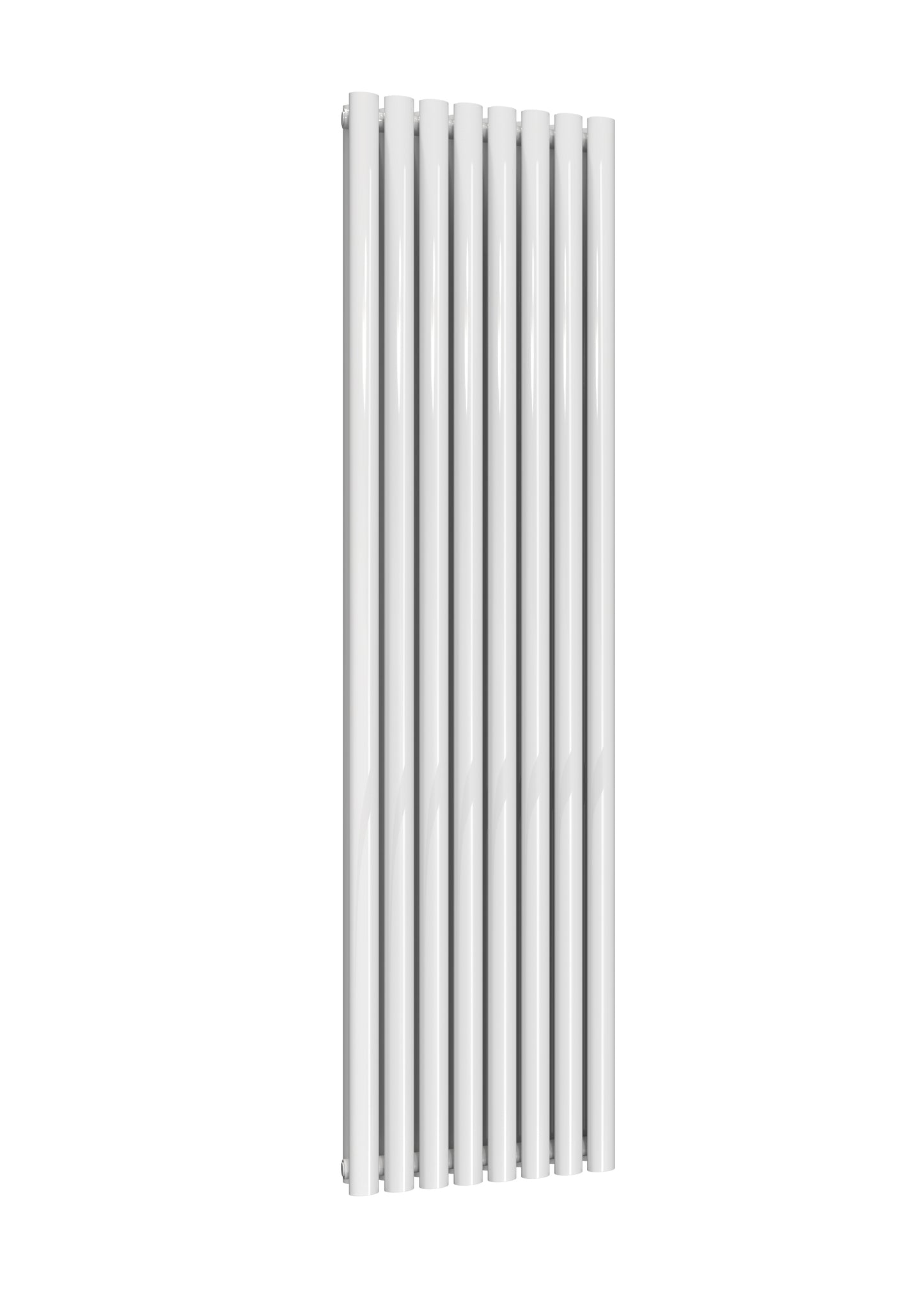 Neval Vertical Double Aluminium Radiator - 1800mm Tall - White - Various Sizes