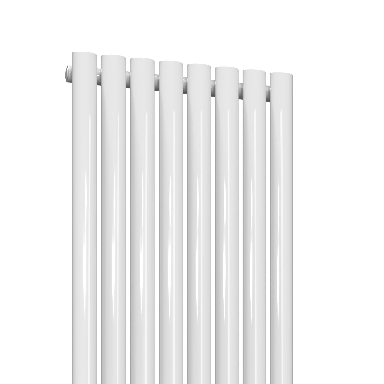 Neval Vertical Single Aluminium Radiator - 1800mm Tall - White - Various Sizes