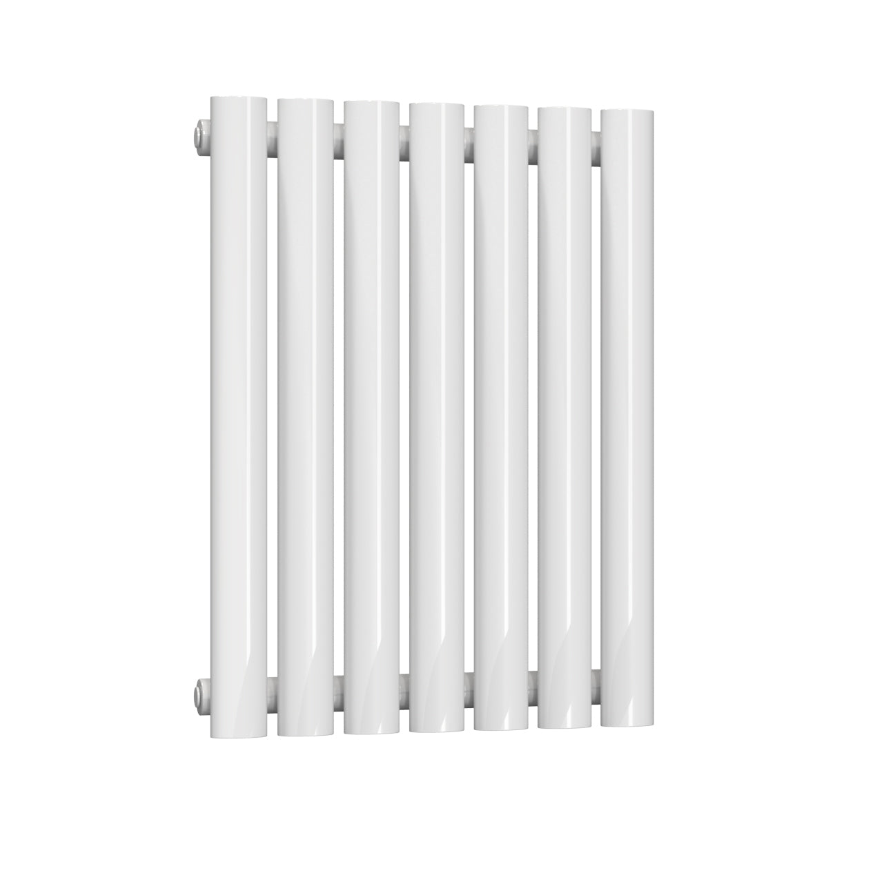 Neval Horizontal Single Aluminium Radiator - 600mm Tall - White - Various Sizes