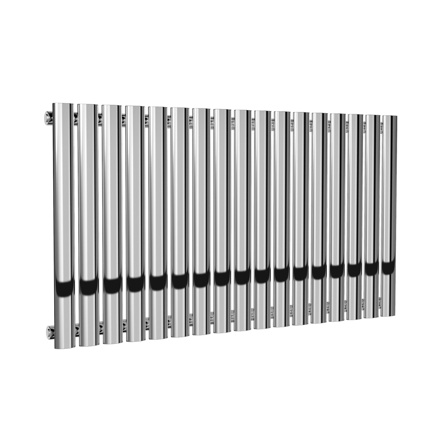 Neva Horizontal Single Radiator - 550mm Tall - Chrome - Various Sizes