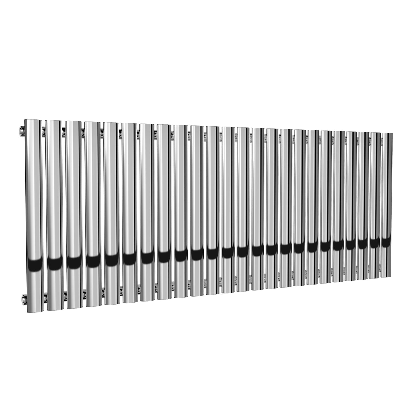 Neva Horizontal Single Radiator - 550mm Tall - Chrome - Various Sizes