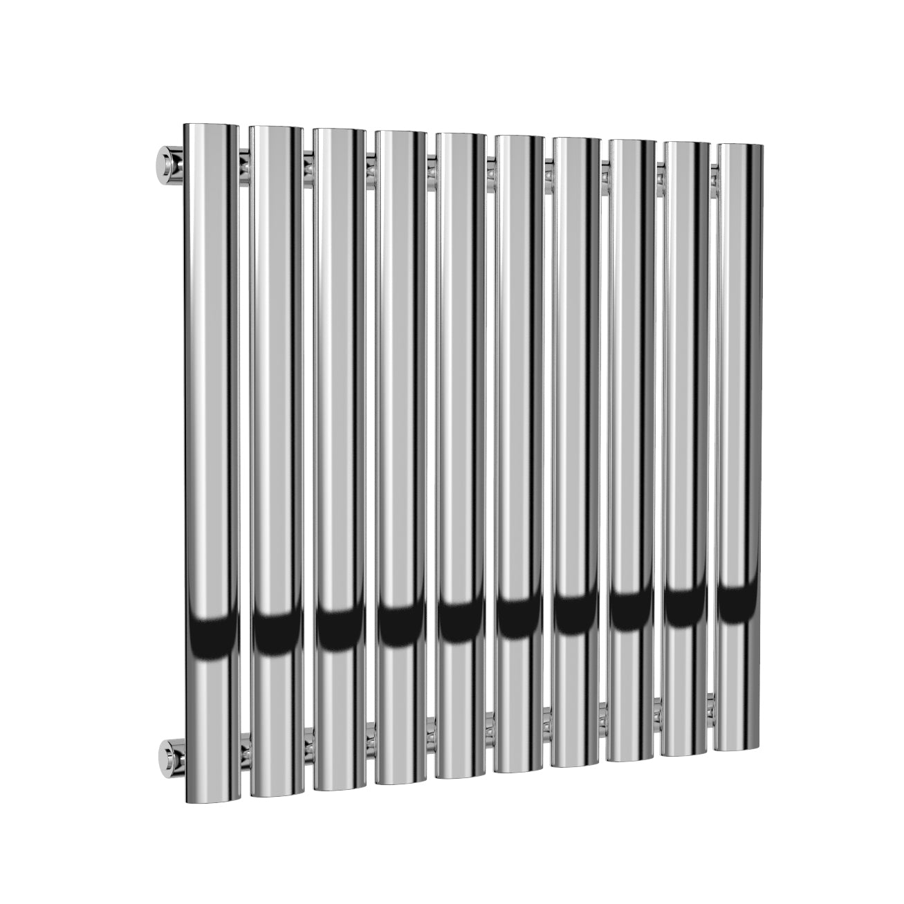 Neva Horizontal Single Radiator - 550mm Tall - Chrome - Various Sizes