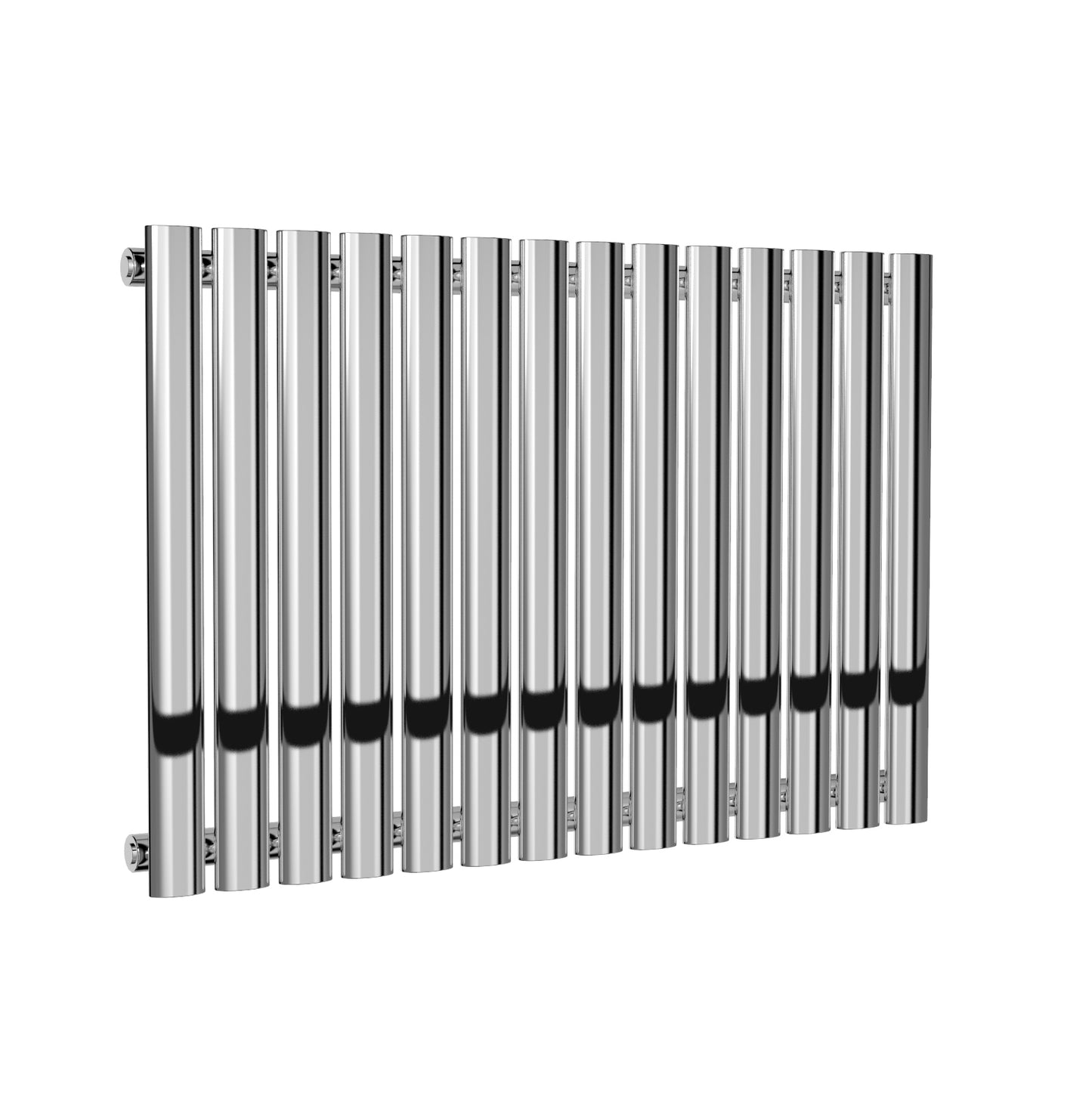 Neva Horizontal Single Radiator - 550mm Tall - Chrome - Various Sizes