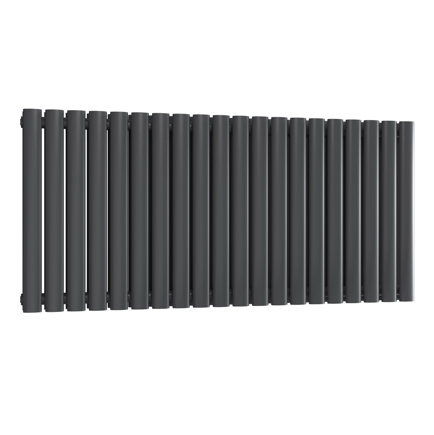 Neva Horizontal Double Radiator - 550mm Tall - Anthracite - Various Sizes