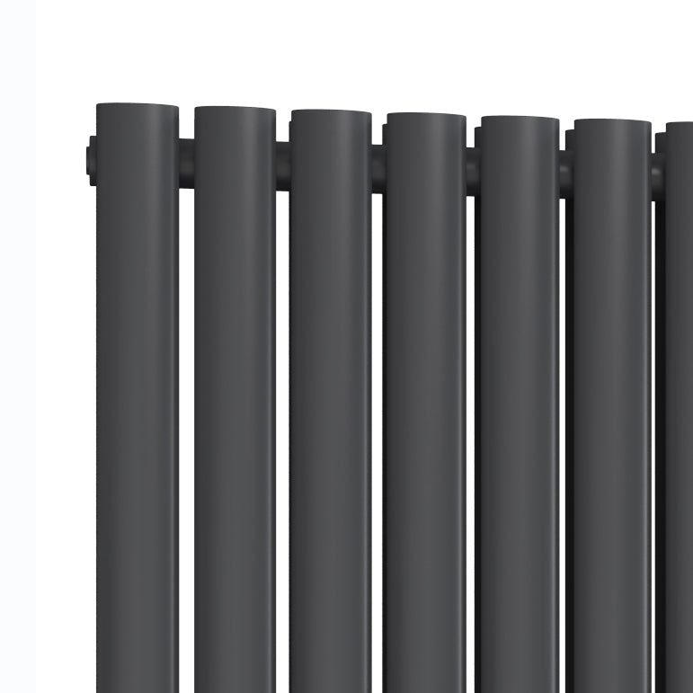 Neva Horizontal Single Radiator - 550mm Tall - Anthracite - Various Sizes