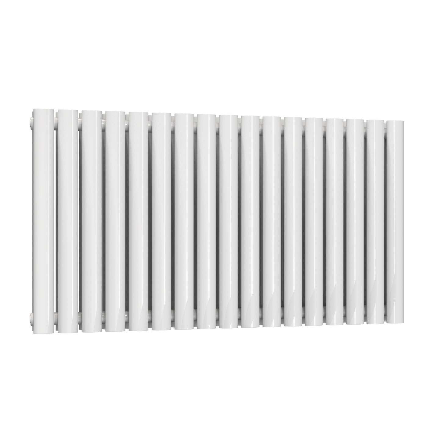 Neva Horizontal Double Radiator - 550mm Tall - White - Various Sizes