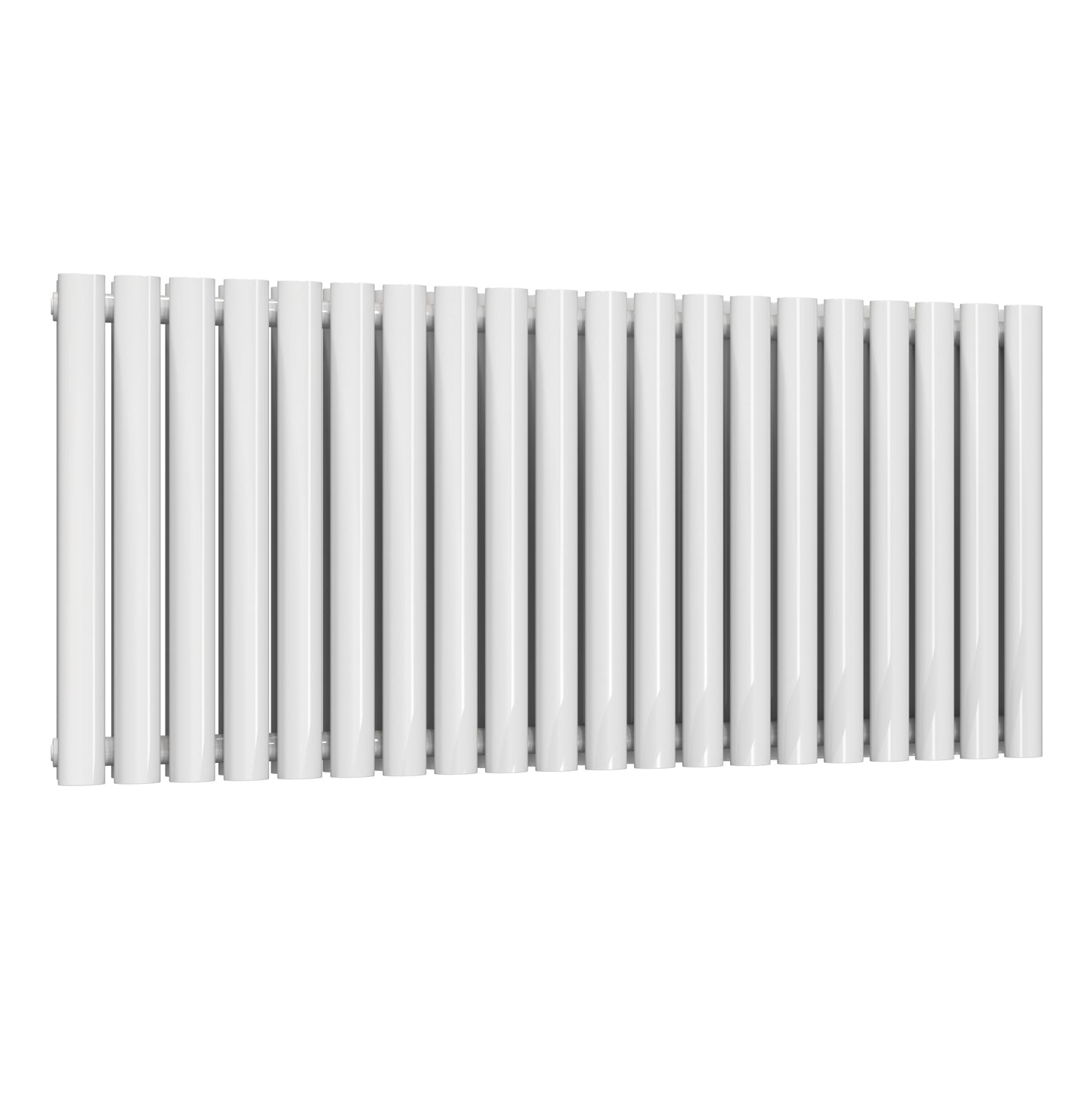 Neva Horizontal Double Radiator - 550mm Tall - White - Various Sizes