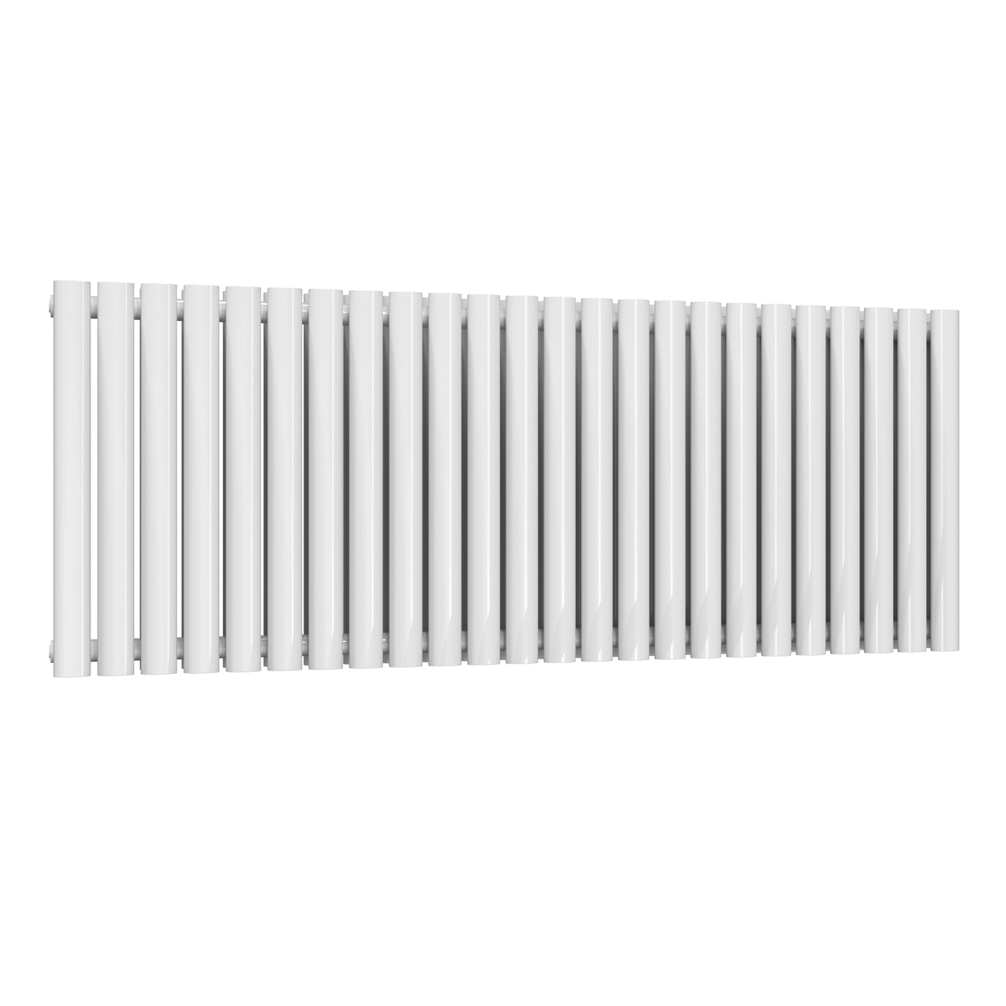 Neva Horizontal Double Radiator - 550mm Tall - White - Various Sizes