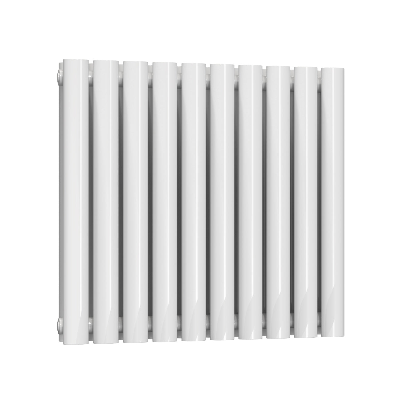 Neva Horizontal Double Radiator - 550mm Tall - White - Various Sizes