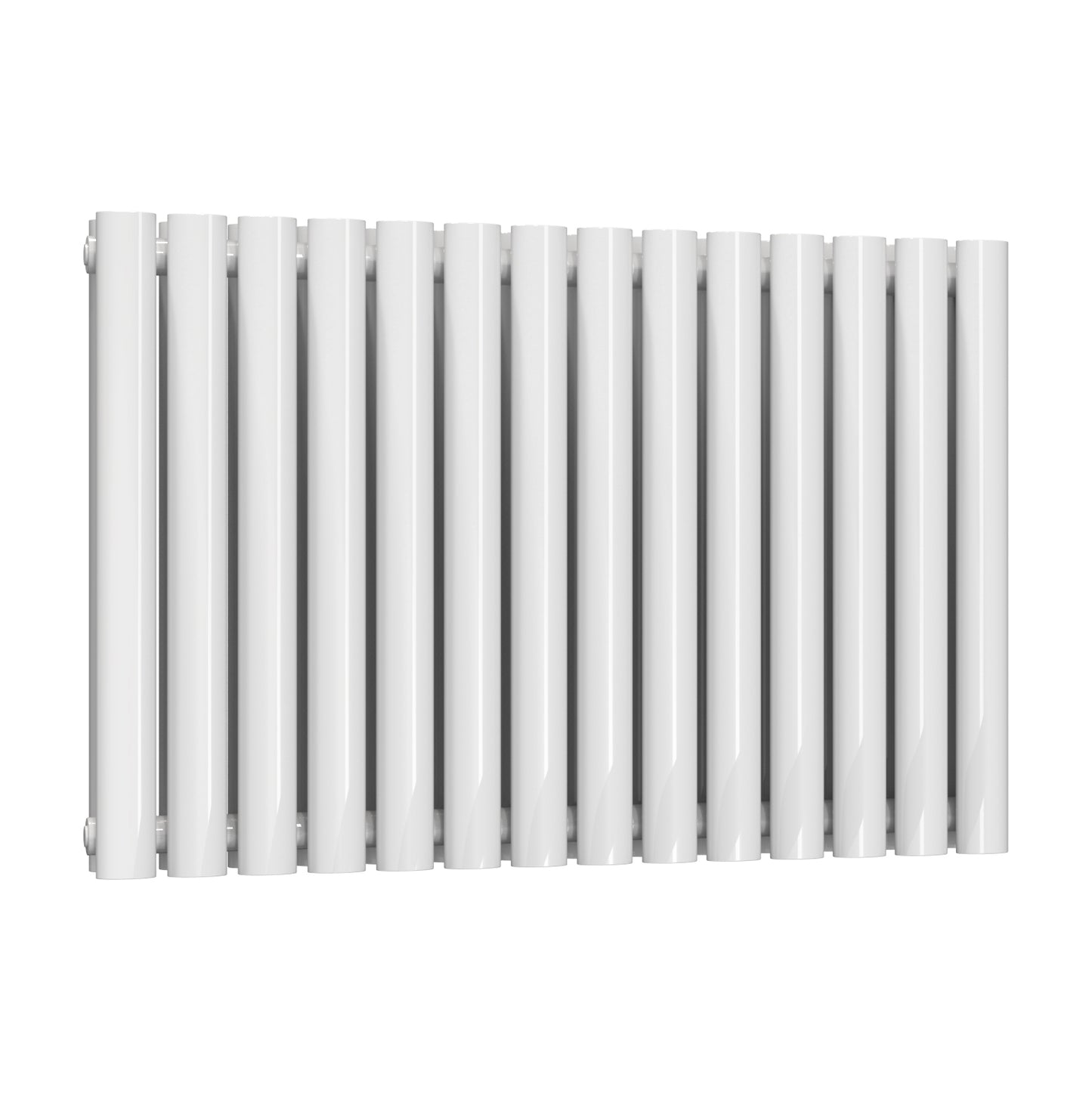 Neva Horizontal Double Radiator - 550mm Tall - White - Various Sizes