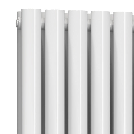 Neva Horizontal Double Radiator - 550mm Tall - White - Various Sizes