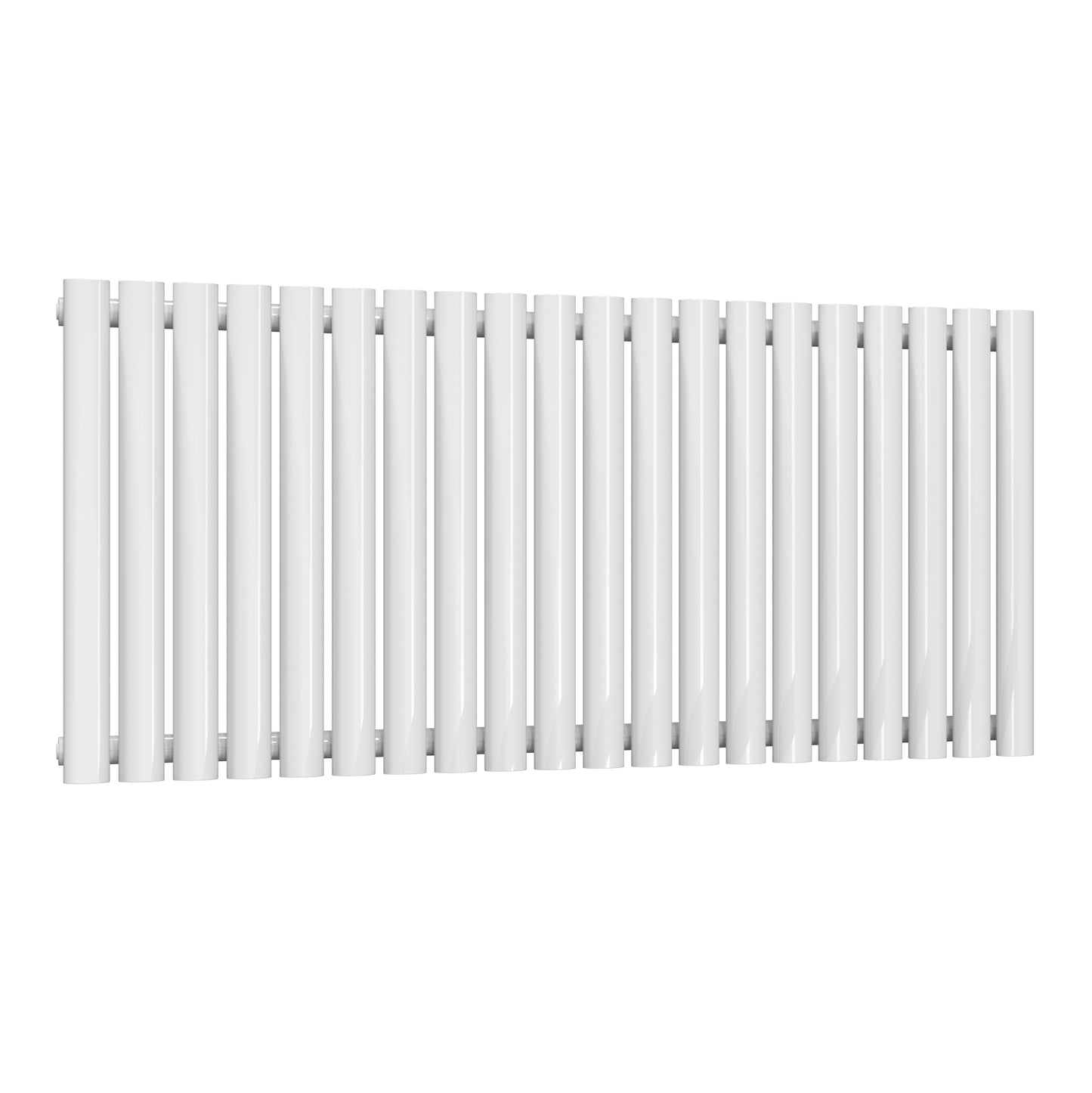 Neva Horizontal Single Radiator - 550mm Tall - White - Various Sizes